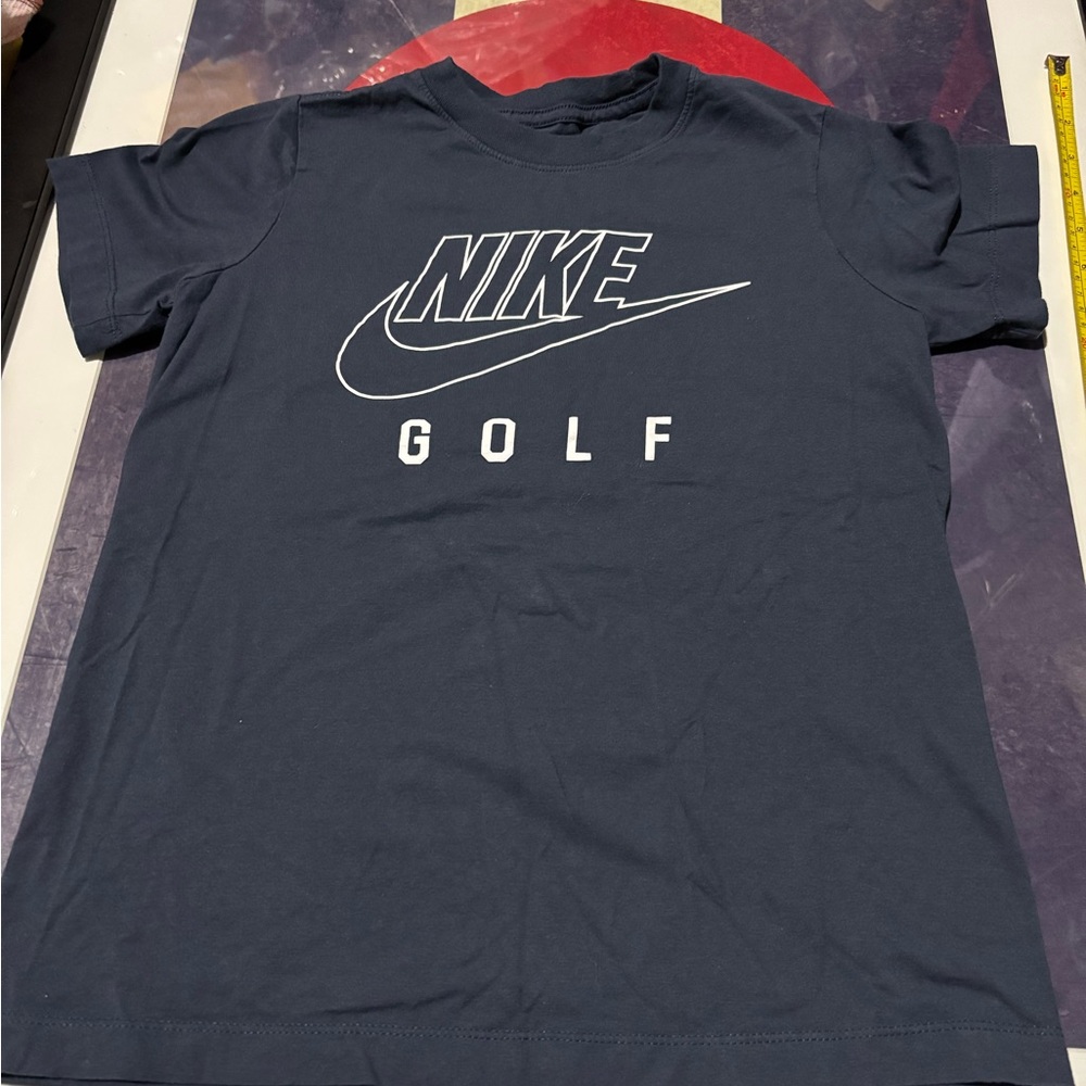 Nike Navy Tee with White Logo Print